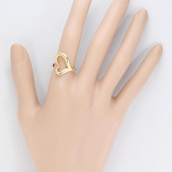 TIFFANY Open Heart K18YG Ring Size 10 Total Weight Approx. 6.8g Jewelry - Picture 3 of 7